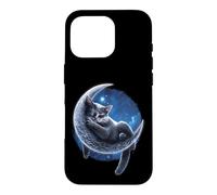Official Spiral Velvet Moon Cat Gothic Fantasy Case for iPhone 16 Pro