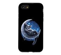 Official Spiral Velvet Moon Cat Gothic Fantasy Case for iPhone SE (2020) / 7/8
