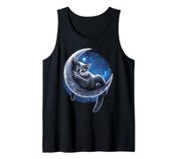 Official Spiral Velvet Moon Cat Gothic Fantasy Tank Top