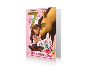 Official Spirit Age 7 Birthday Card, Horse Card