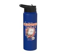 Official Spongebob Squarepants Football The Crowd goes Wild Stainless Steel Insulated Water Bottle