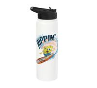 Official Spongebob Squarepants Ripping up the Ocean Stainless Steel Insulated Water Bottle