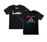 Official Squid Game Red Light Green Light Unisex Black T-Shirt, Medium