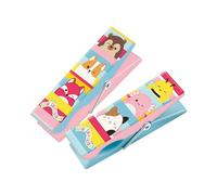 Official Squishmallows Beach Towel Clips, Strong Beach Chair Towel Clip Holder | Large Towel Pegs for Sunbeds Sun Loungers | Jumbo Clothes Laundry Pegs | 2 Pack | Multicoloured