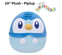 Jazwares Squishmallows Pokémon 10-Inch Piplup Plush - Add Piplup to your Squad, Ultrasoft Stuffed Animal Jumbo Plush, Official Kelly Toy Plush