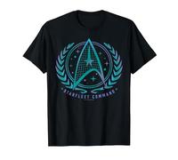 Official Star Trek - Starfleet Command T-Shirt, Men, Black, 6X-Large