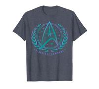 Official Star Trek - Starfleet Command T-Shirt, Men, Heather Blue, 3X-Large