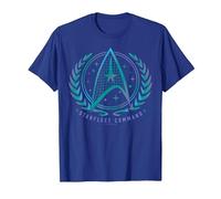 Official Star Trek - Starfleet Command T-Shirt, Men, Royal Blue, X-Large