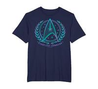 Official Star Trek - Starfleet Command T-Shirt, Men's Big and Tall, Navy Blue, 2X Tall