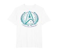Official Star Trek - Starfleet Command T-Shirt, Men's Big and Tall, White, 3X Tall