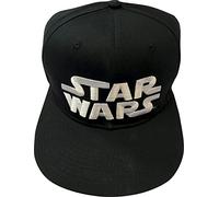 Official Star Wars Baseball Snapback Cap Hat Black with White Logo Design