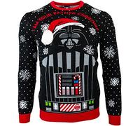 Official Star Wars Darth Vader Christmas Jumpers for Men Or Women - Ugly Novelty Gifts Xmas Jumper - I Am Your Father Unisex Knitted Sweater Design