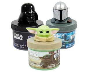 Official STAR WARS Slime 3-Pack Galaxy Slime Kit Includes Darth Vader The Mandalorian Grogu Perfect for Goodie Bags Desk Toys Star Wars Merch
