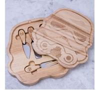 Original Stormtrooper Cheeseboard and Knife Set, Wooden Cheese Board, Chopping Board, Charcuterie Board, Wooden Serving Board, Includes Stilton, Cheddar and Hard Cheese Knife - Thumbs Up!