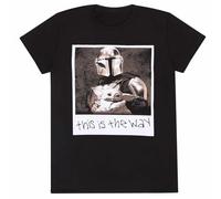 Official Star Wars: The Mandalorian Clan Unisex Black T-Shirt, Medium