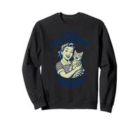Official Stay at Home Adult Cat Lover Vintage Retro Sweatshirt