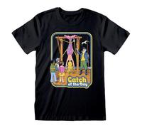 Official Steven Rhodes Catch of The Day Unisex Black T-Shirt, Small