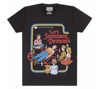 Official Steven Rhodes Lets Summon Demons Unisex Black T-Shirt, X-Large