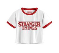 Heroes Inc. Officially Licensed Stranger Things Distressed Logo Unisex T-Shirt White