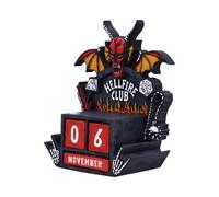 Stranger Things Hellfire Club Perpetual Calendar - Official Collectible Desk Display with Interchangeable Date Blocks