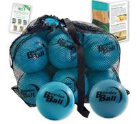 Official Studio Pack (Set of 12, Blue), Original Soft 9 Inch Pilates Ball, Small Exercise Ball for Barre, Yoga, Stability, Abs, Core, Physical Therapy + Mesh Bag, Instructions and Videos