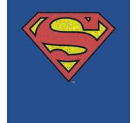 Official Superman Crackle Logo Men's T-Shirt - Blue - M
