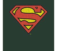 Official Superman Crackle Logo Men's T-Shirt - Green - M
