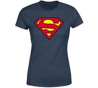 Official Superman Shield Women's T-Shirt - Navy M