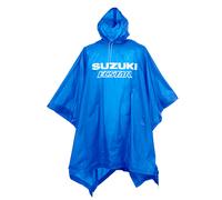 Official Suzuki Ecstar Rain Poncho Blue Motorcycle Waterproof Raincoat