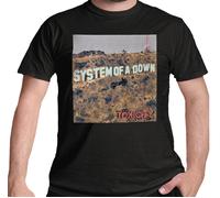 Official System of a Down T Shirt Toxicity Rock Band Serj Tankian Black New