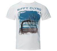 Official T shirt BIFFY CLYRO Album Cover OPPOSITES White