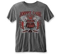 Official T Shirt JOHNNY CASH Vintage Distressed BURNOUT Ring of Fire L