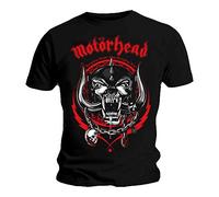 Official T Shirt MOTORHEAD Overkill LIGHTNING WREATH Red Logo S
