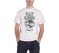 Official T Shirt Peaky Blinders Shelby Brothers 'Horse & Cart' White M