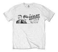 Official T Shirt Peaky Blinders Shelby Brothers 'Landscape Logo' White XL