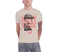 Official T Shirt Peaky Blinders Shelby Brothers 'Red Logo Tommy' Sand L