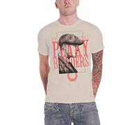 Official T Shirt Peaky Blinders Shelby Brothers 'Red Logo Tommy' Sand M