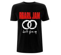 Official T Shirt PEARL JAM Classic Logo Don't Give Up , Black, S