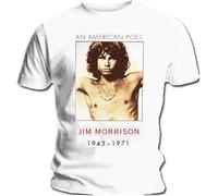 Official T Shirt The Doors Jim Morrison American Poet Vintage White
