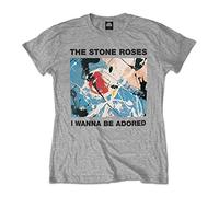 Official T Shirt THE STONE ROSES Wanna Be ADORED Grey M