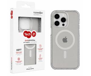 Official Tech21 (iPhone 15 PRO, 6.1") Evo Crystal Case MagSafe Shockproof Cover