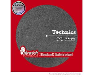 Official Technics Dr. Suzuki Skratch 12" Slipmat + Slipsheet Pair