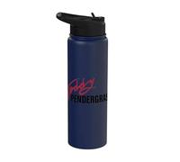 Official Teddy Pendergrass Signature Black on Red Legend Stainless Steel Insulated Water Bottle