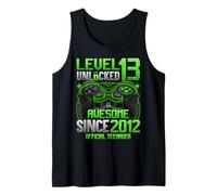 Official Teenager Level 13 Unlocked Gifts 13th Birthday Boy Tank Top