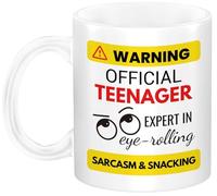 Official Teenager Mug - Fun Ceramic Coffee Cup for Teens - Perfect 13th Birthday Gift for Boys & Girls - 11 oz Funny Novelty Cup