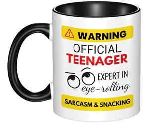 Official Teenager Mug - Fun Ceramic Coffee Cup for Teens - Perfect 13th Birthday Gift for Boys & Girls - 11 oz Funny Novelty Cup