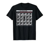 Official The Beatles A Hard Day's Night Album Cover Band T-Shirt, Men, Black, X-Large