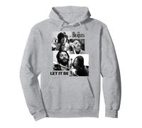 Official The Beatles Let It Be Tiles Rock Pop Band Pullover Hoodie, Adult Unisex, Heather Grey, Small