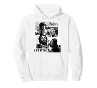 Official The Beatles Let It Be Tiles Rock Pop Band Pullover Hoodie, Adult Unisex, White, Medium