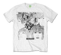 Official The Beatles T Shirt Revolver White Album Cover Logo Mens New S to 5XL